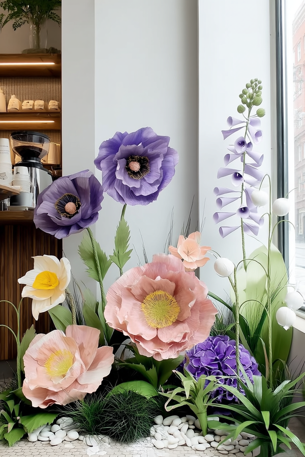 Blush & Violet Giant Flowers