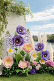 Blush & Violet Giant Flowers